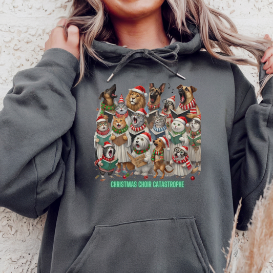 Christmas Choir Catastrophe Hoodie