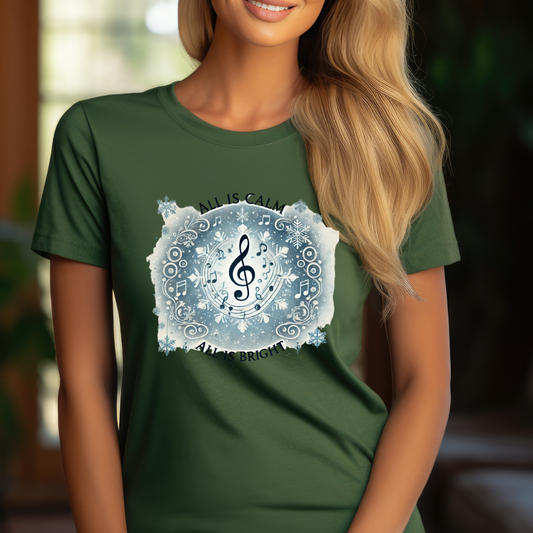 All is Calm, All is Bright - Winter Musical T-shirt