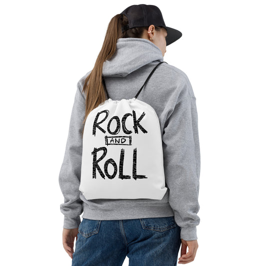 Rock and Roll Drawstring Bag