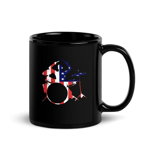 American Drummer Black Mug