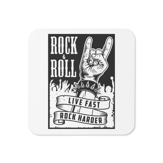 Live Fast Rock Harder Coaster