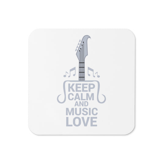 Keep Calm and Music Love Coaster