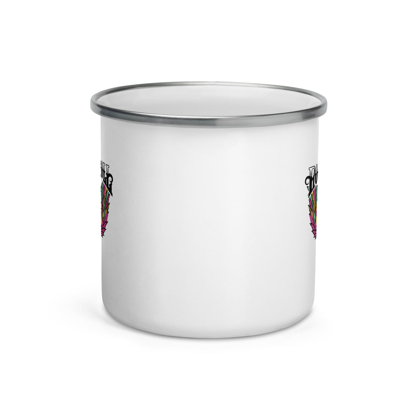 Rock and Roll Babe Wings Enamel Mug