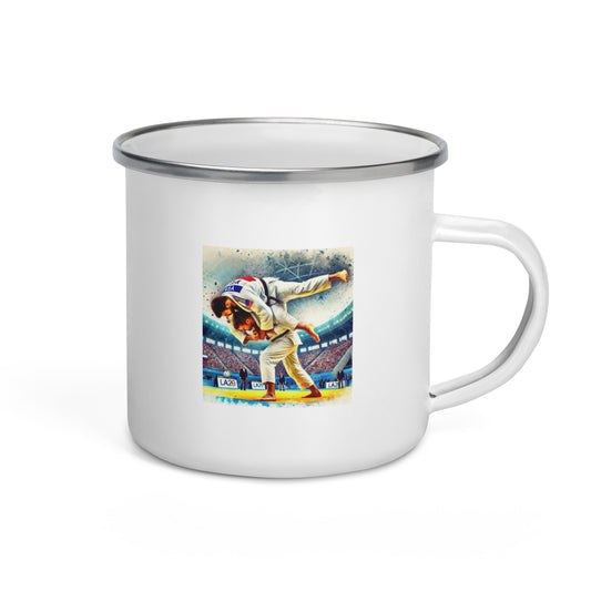 LA28 - Team USA Judo Men | Southern California Art Enamel Mug