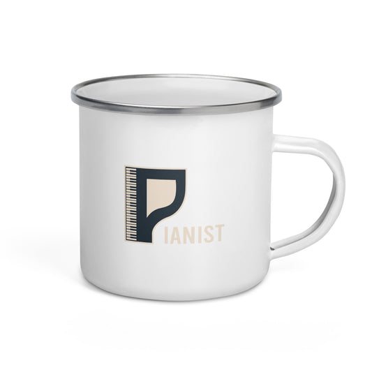 Pianist Enamel Mug