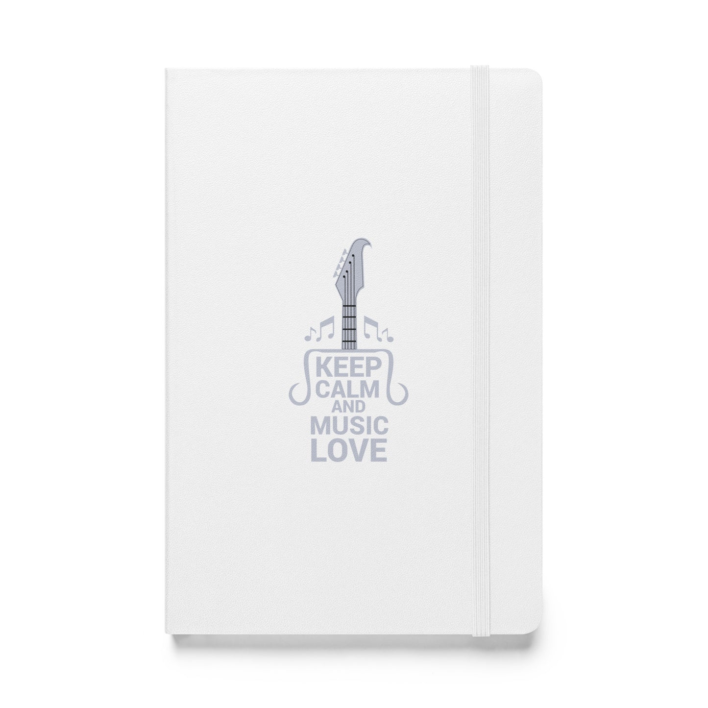 Keep Calm and Music Love Hardbound Notebook