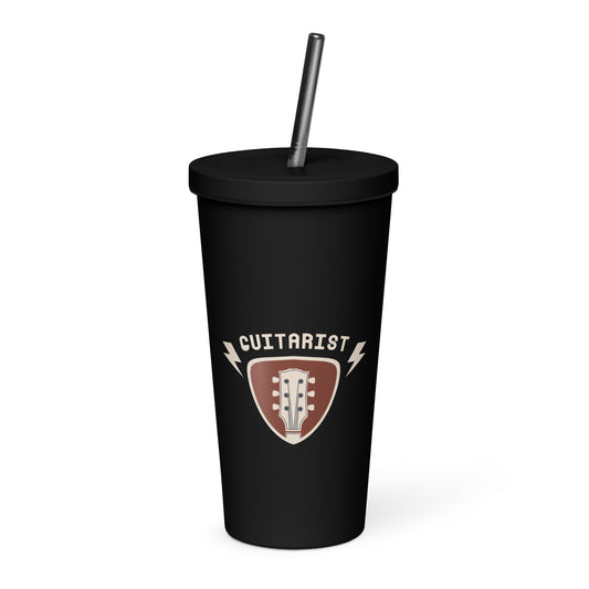 Guitarist Insulated Tumbler with Straw