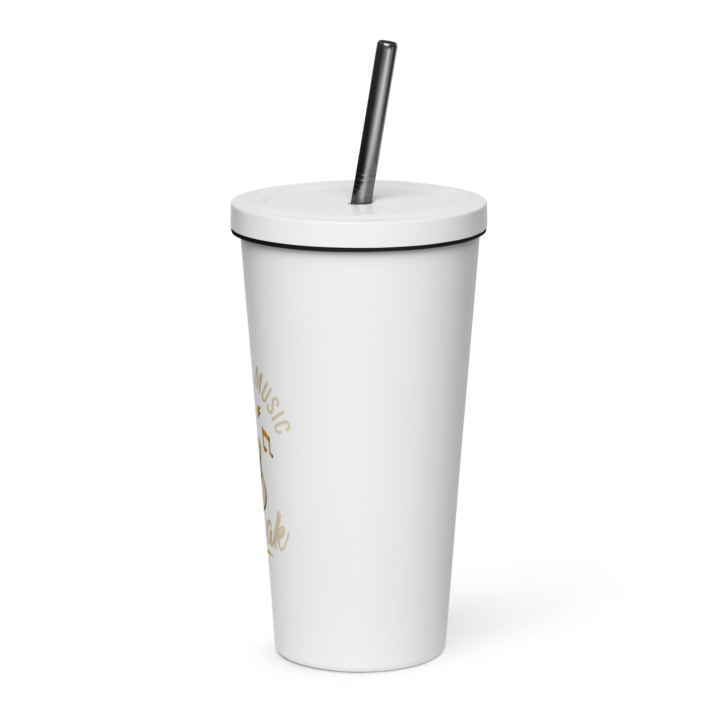 Let The Music Speak Insulated Tumbler with Straw