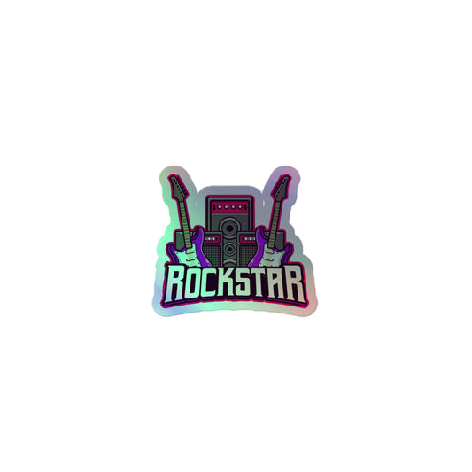 Rockstar Holographic Stickers