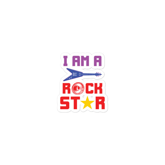 I Am Rockstar Stickers