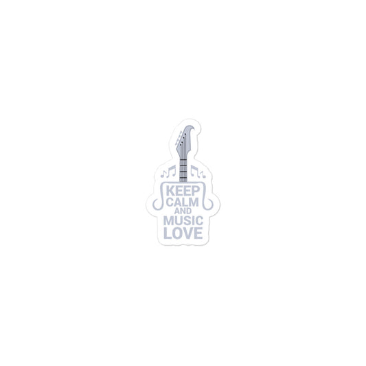 Keep Calm and Music Love Stickers