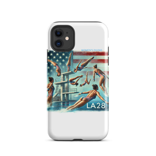 LA28 - Vibrant LA28 Women's Diving Event at SoFi Stadium iPhone Case