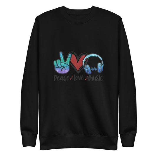 Peace Love Music Sweatshirt