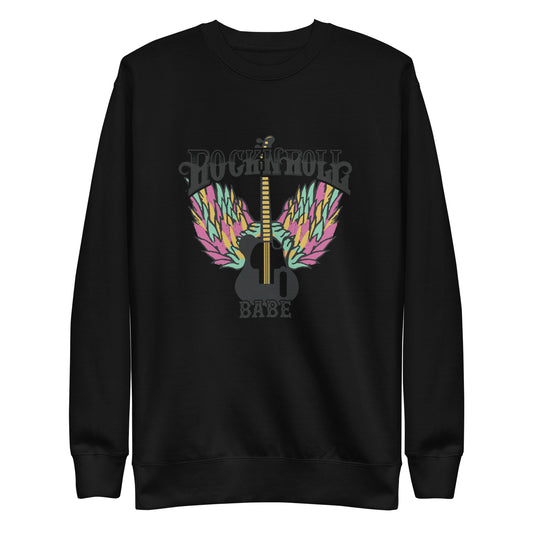 Rock and Roll Babe Wings Sweatshirt