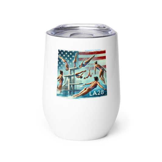 LA28 - Vibrant LA28 Women's Diving Event at SoFi Stadium Wine Tumbler