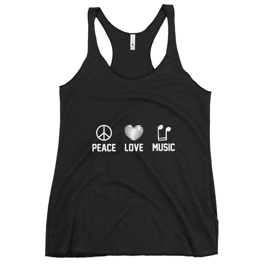 Peace Love Music Women's Tank Top