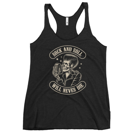 Rock and Roll Will Never Die Women's Tank Top