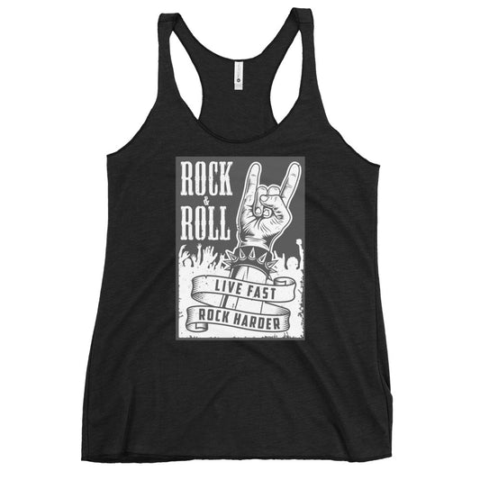 Live Fast Rock Harder Women's Tank Top