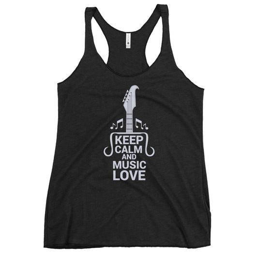 Keep Calm and Music Love Women's Tank Top