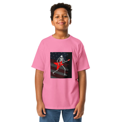 American Guitarist Skeleton Youth T-shirt