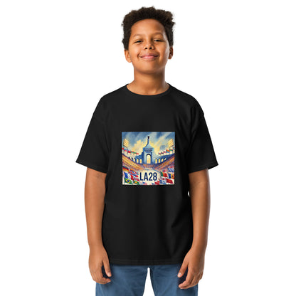 Flags of Nations at Los Angeles Memorial Coliseum LA28 Youth T-shirt