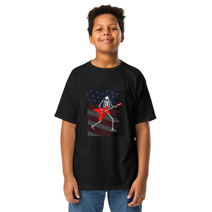 American Guitarist Skeleton Youth T-shirt