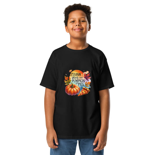 Autumn Skies and Pumpkin Pies Youth T-shirt