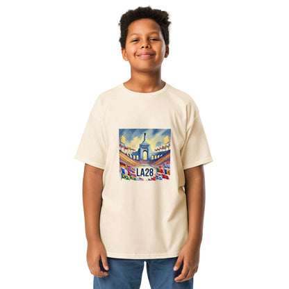 Flags of Nations at Los Angeles Memorial Coliseum LA28 Youth T-shirt