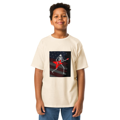 American Guitarist Skeleton Youth T-shirt