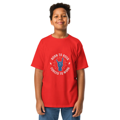 Born To Rock, Forced To Work Youth T-shirt