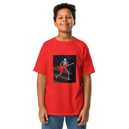 American Guitarist Skeleton Youth T-shirt