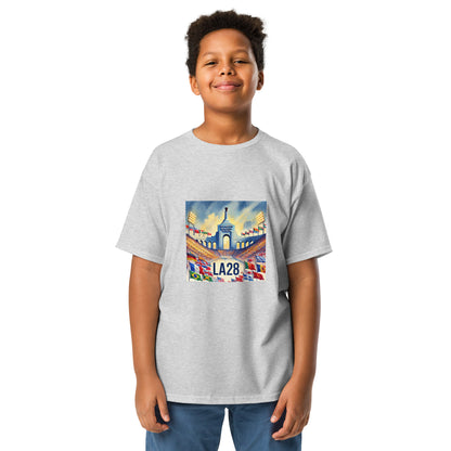 Flags of Nations at Los Angeles Memorial Coliseum LA28 Youth T-shirt